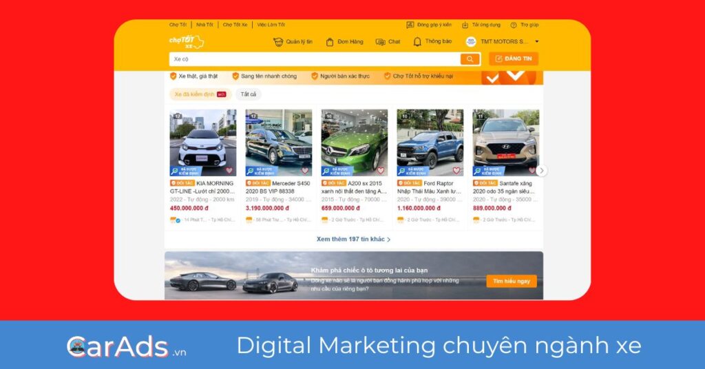 Đăng tin bán xe ở CHỢ TỐT có hiệu quả không?