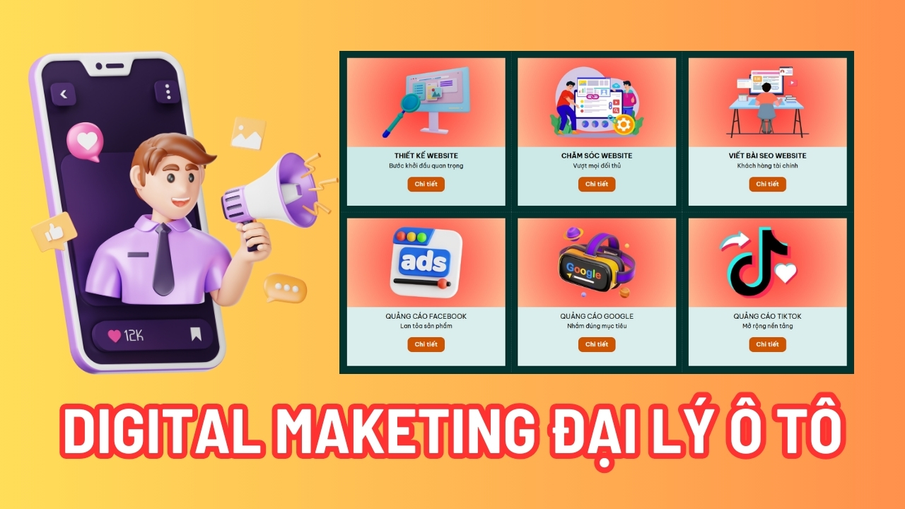 quảng cáo online đại lý bán xe ô tô